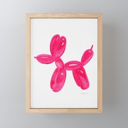 Balloon Dog Pink Framed Mini Art Print