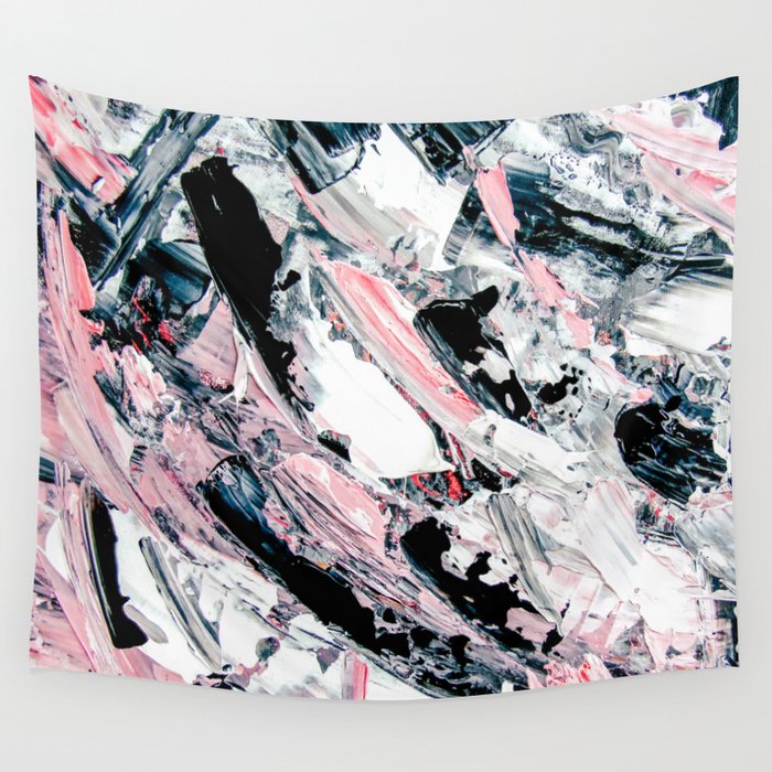 Pastel pink tapestry shop