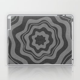 boho floral - charcoal Laptop Skin
