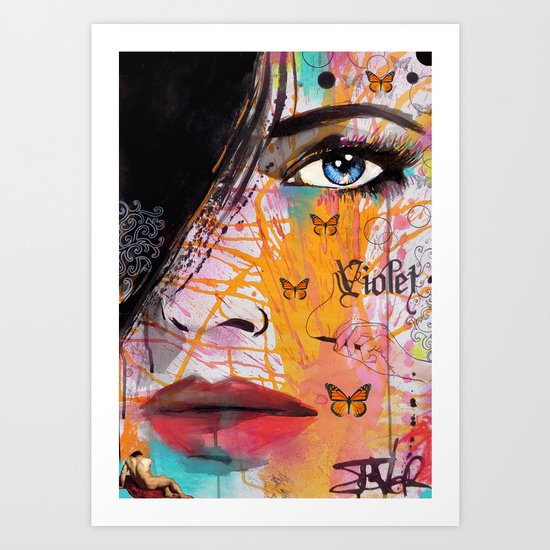 VIOLET Art Print