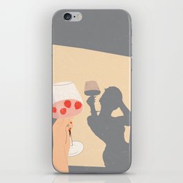 Strawberry Champagne Morning iPhone Skin