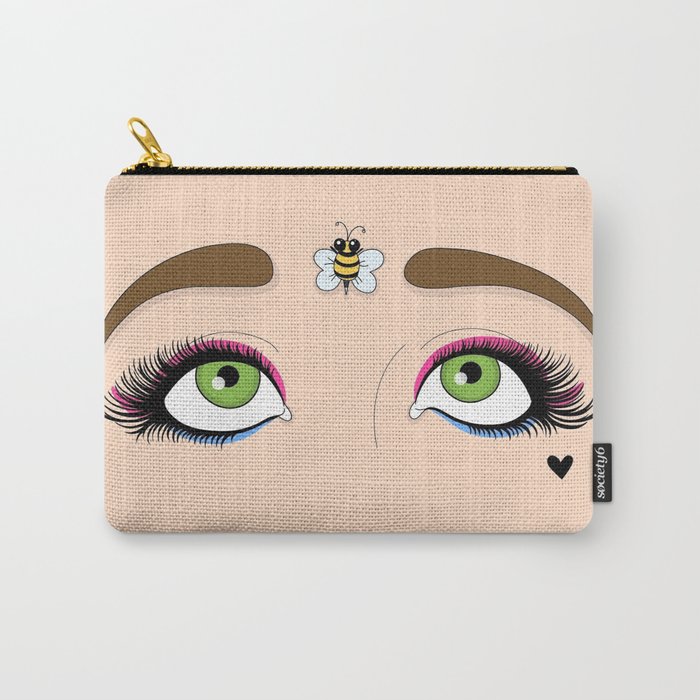 Green Eyes Carry-All Pouch