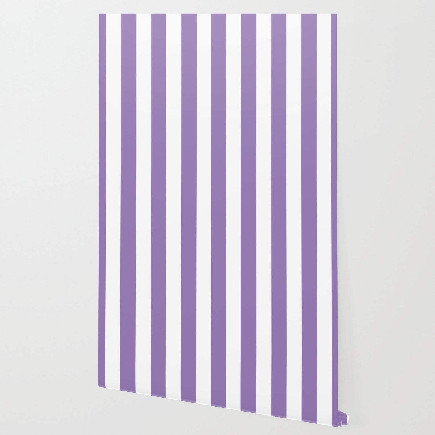 Lavender Purple Solid Color White Vertical Lines Pattern