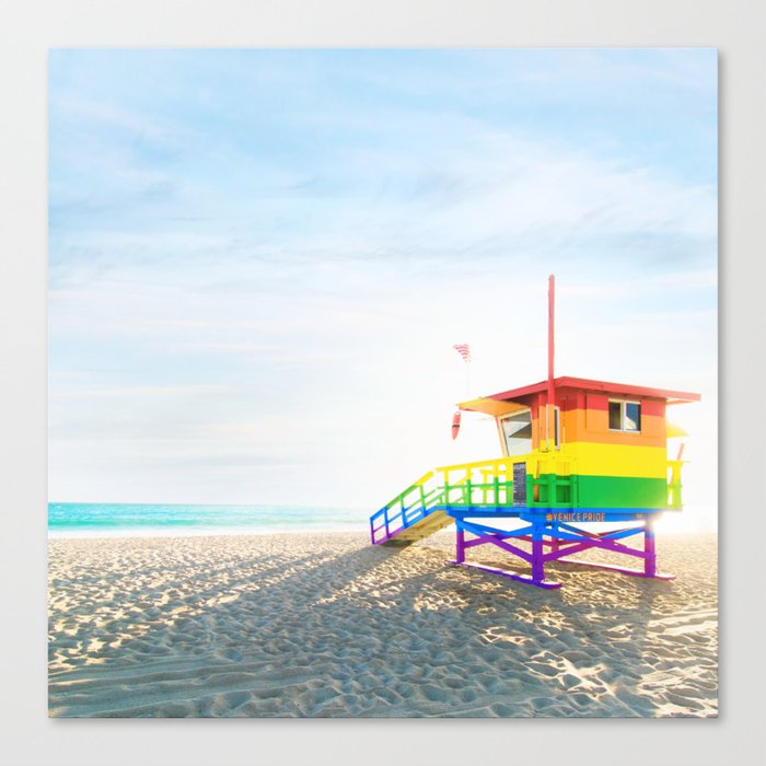 Lifeguard Stand Venice Beach Canvas Print By Jeffmindell Society6