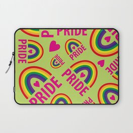 Rainbow Pride and Pink Hearts Laptop Sleeve