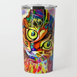 Cat art Travel Mug
