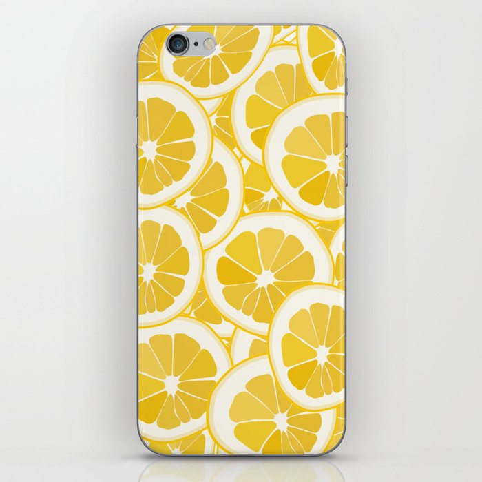 Citron - Yellow Lemon Art Pattern  iPhone Skin