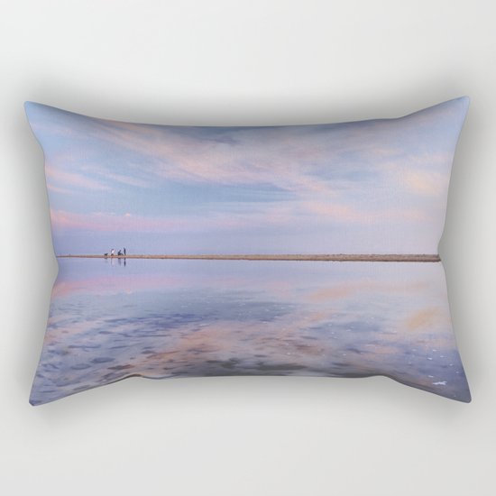 "Heaven walk". Tarifa beach Rectangular Pillow