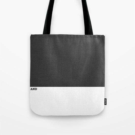 Black and White #Minimal Tote Bag