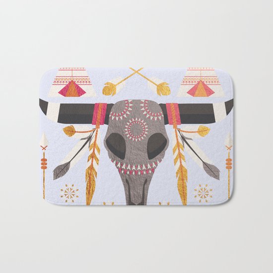 Boho Golden Child Bath Mat