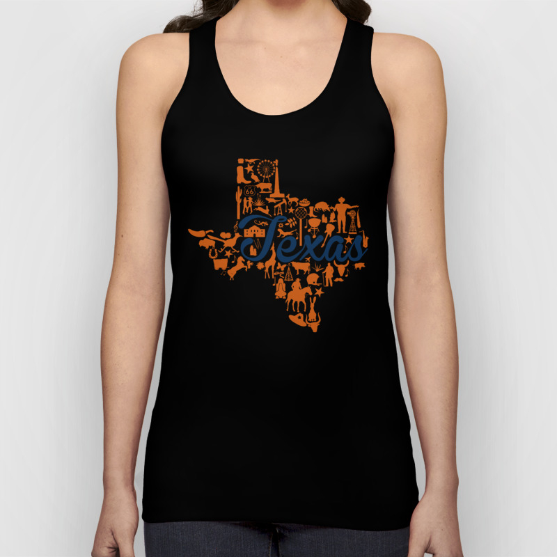 Ut Austin Texas Landmark State Blue And Orange Ut Theme Unisex
