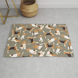 beagle scatter stone Area & Throw Rug