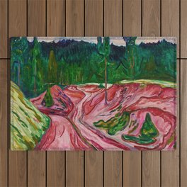 Thuringian Forest, 1904 by Edvard Munch Outdoor Rug