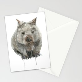 Wombat watercolour Stationery Card