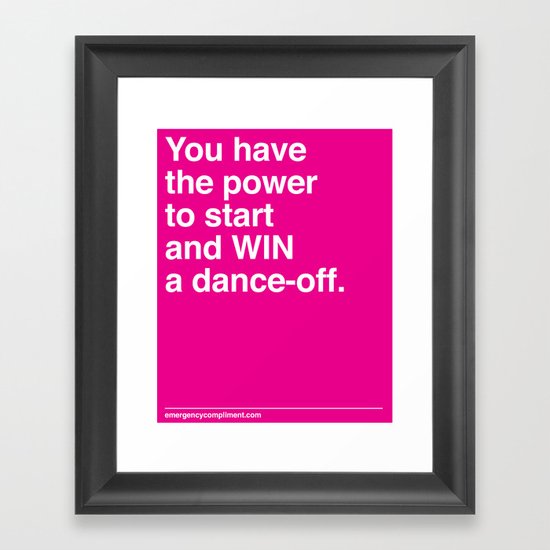 Dance Off Framed Art Print
