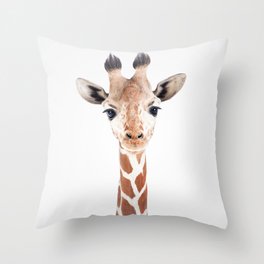 Baby Giraffe Throw Pillow