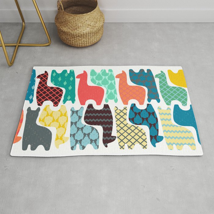 baby llamas Rug