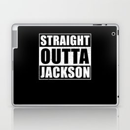 Straight Outta Jackson City Wyoming Laptop Skin