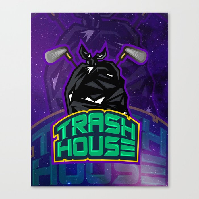Trash House Outer Space Canvas Print