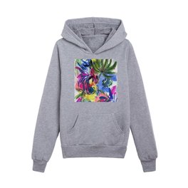 abstract rainforest N.o 4 Kids Pullover Hoodies