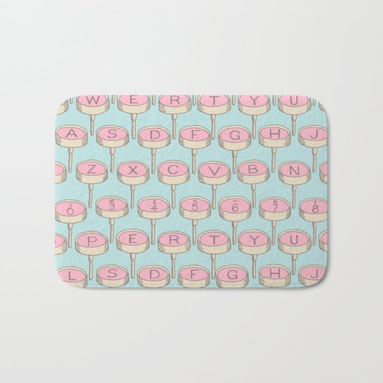 Infinite Typewriter_Blue Sky and Pink Bath Mat