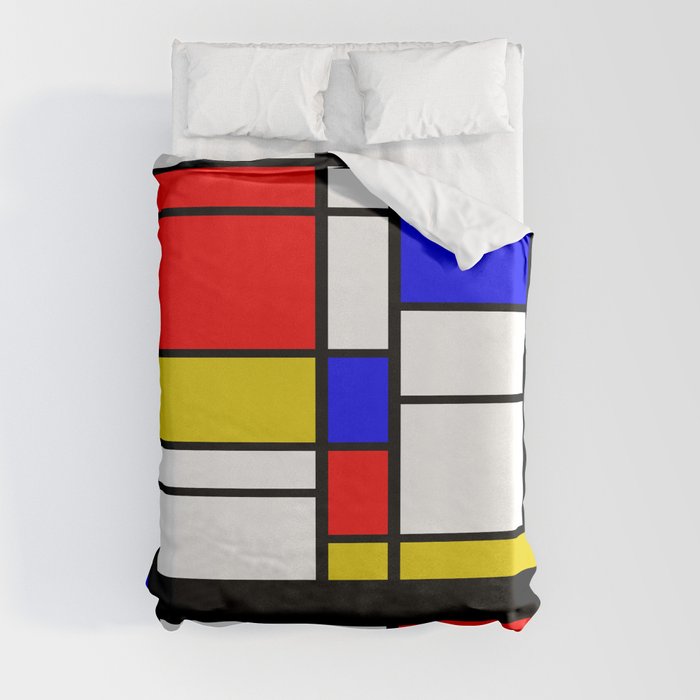 Art work inspired to P. Mondrian (n.1) Duvet Cover