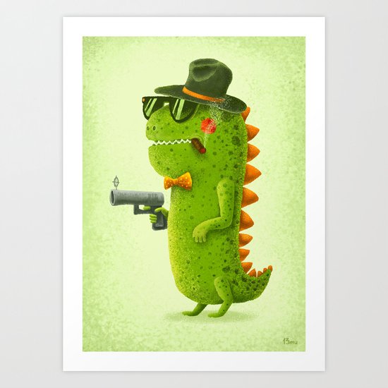 Dino bandito Art Print
