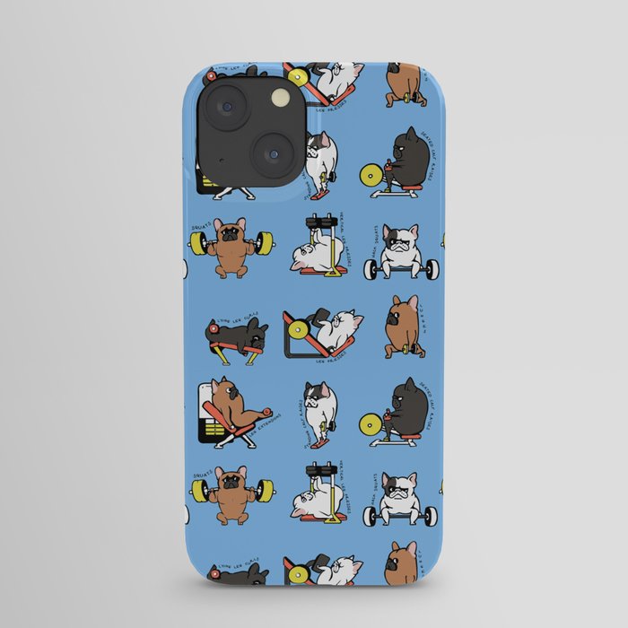 Leg Day with French Bulldog iPhone Case