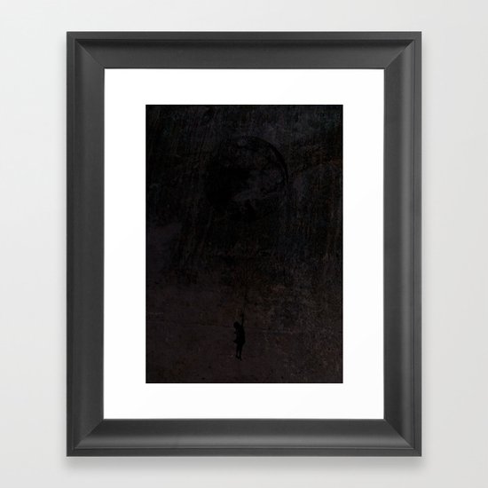 The secret of a girl at night Framed Art Print