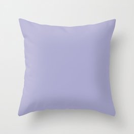 Solid freesia light violet purple  Throw Pillow
