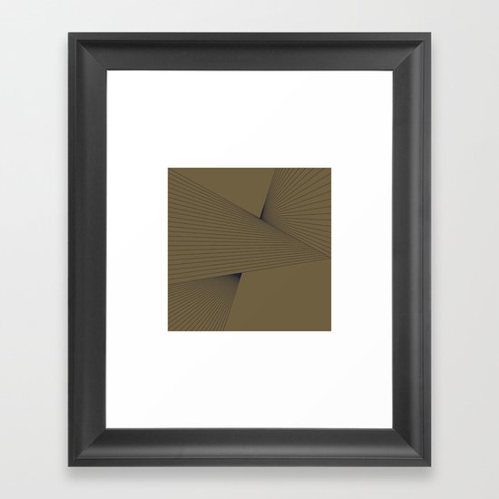 #305 Tension – Geometry Daily Framed Art Print