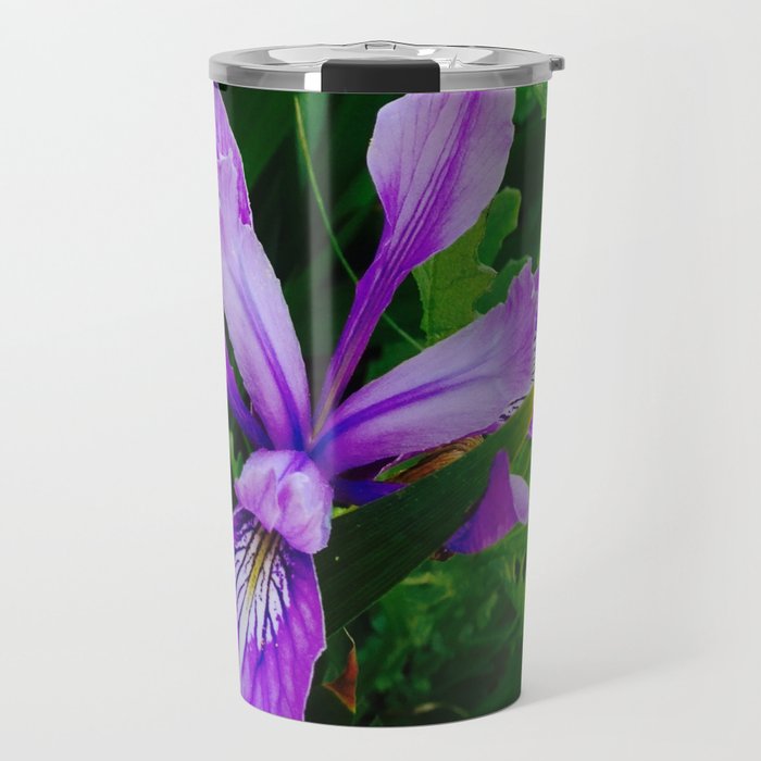 Wild Purple Iris Travel Mug