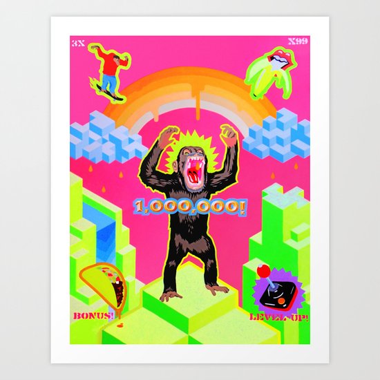 "APE ESCAPE" Art Print