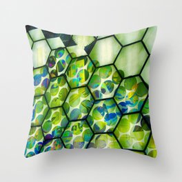 DNA on the Wall Throw Pillow