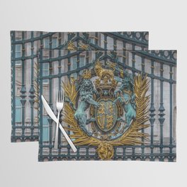Royal Arms on Buckingham Palace Gate London England Placemat