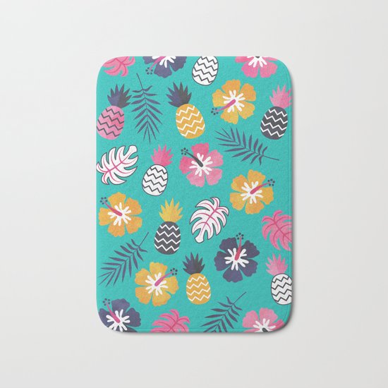 FOREVER SUMMER on MINT Bath Mat
