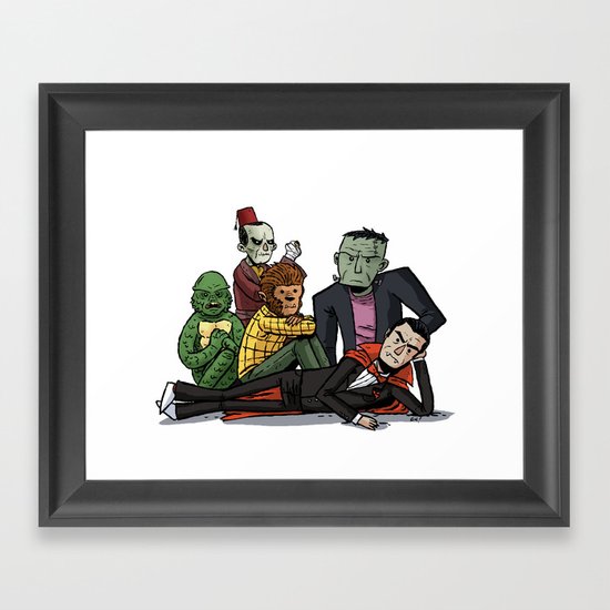 The Universal Monster Club Framed Art Print