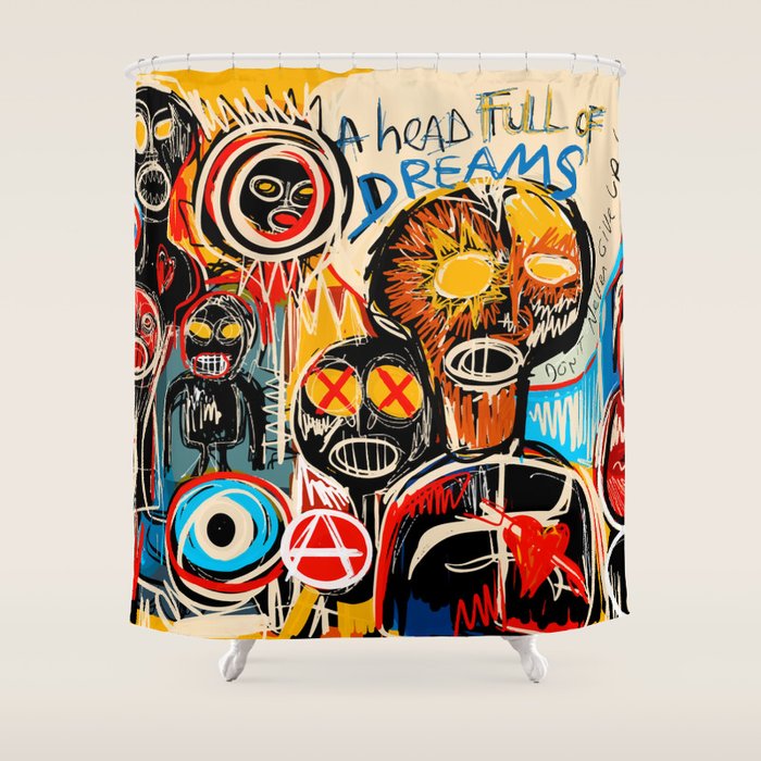 Head full of dreams Shower Curtain by Emmanuel Signorino Society6