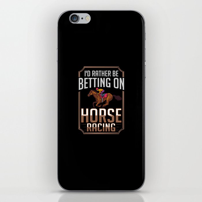 Horse Racing Race Track Number Derby iPhone Skin