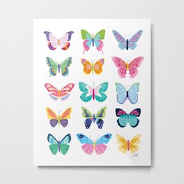 Colorful Butterflies  Metal Print