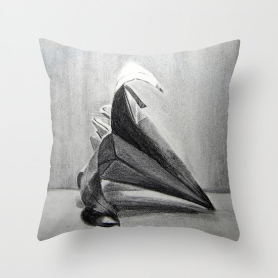Origami Flower Throw Pillow