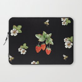 Watercolor pattern with the image of strawberries Laptop Sleeve