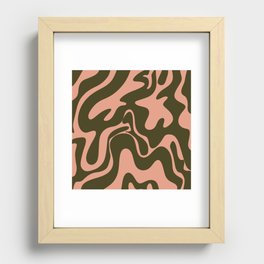 31 Abstract Liquid Swirly Shapes 220725 Valourine Digital Design  Recessed Framed Print