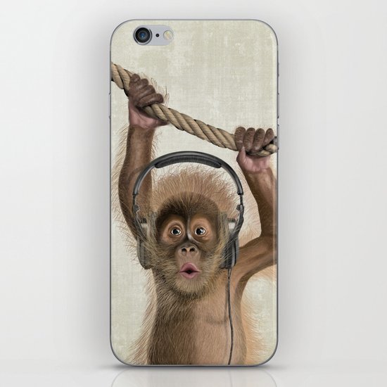 Baby monkey iPhone & iPod Skin