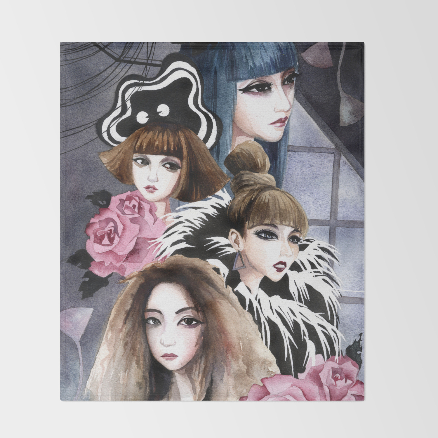 2ne1 Throw Blanket By Yukichen Society6