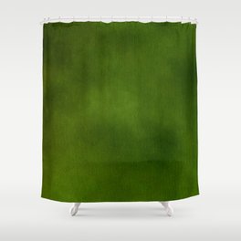 Green Color Velvet Shower Curtain