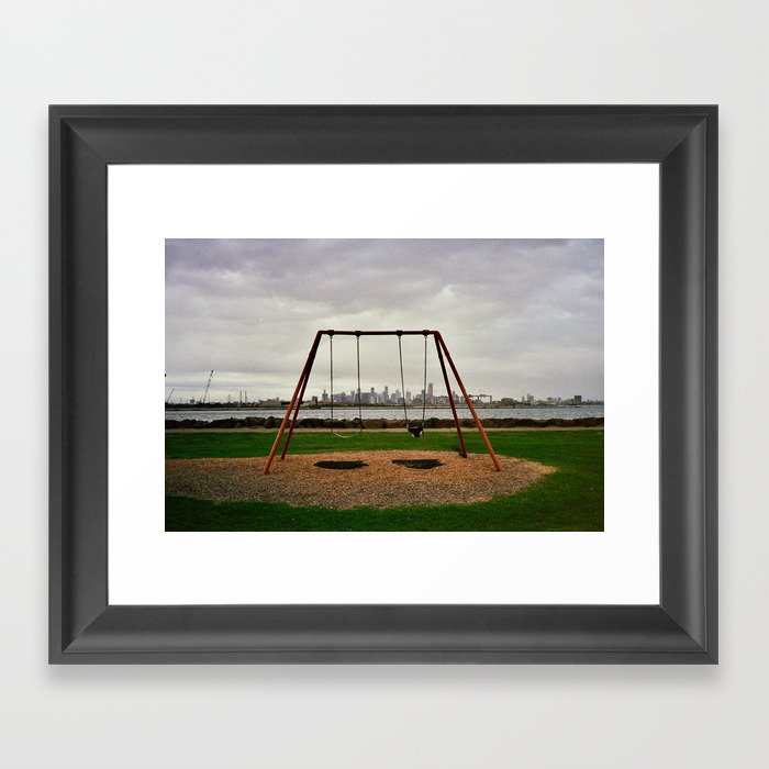 Swing with a View Framed Art Print