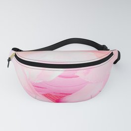 Abstract pastel color dreamy pink and blush painting Fanny Pack