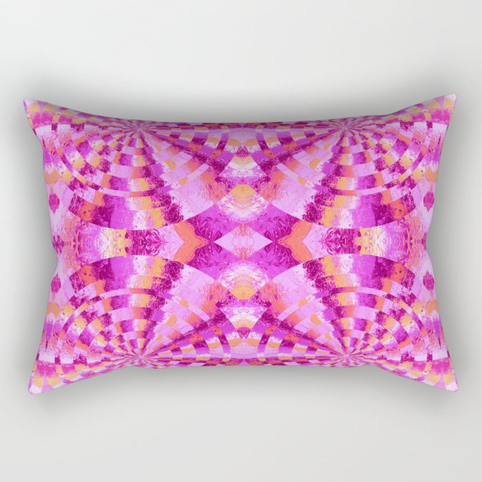 Hypnotic Pink Rectangular Pillow