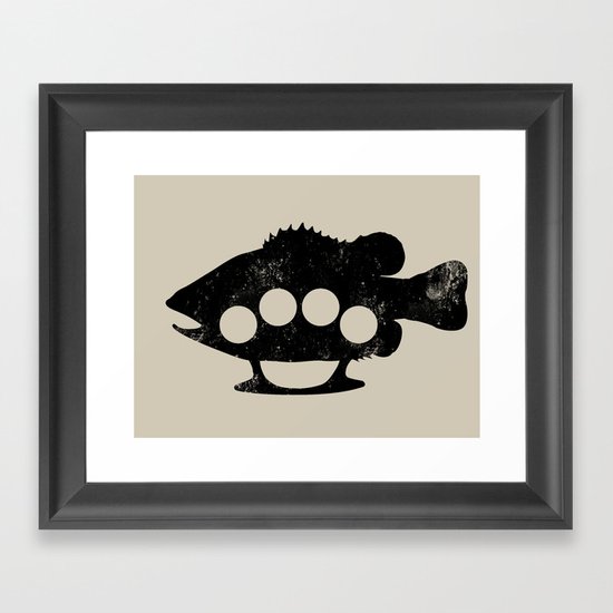 Bass Knuckles Framed Art Print